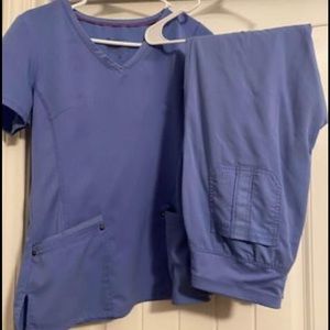healing hands purple label blue scrubs